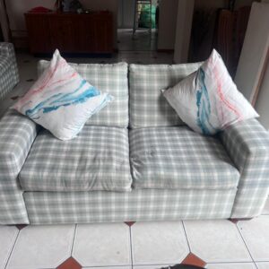 13. Upholstered 2 seater couch