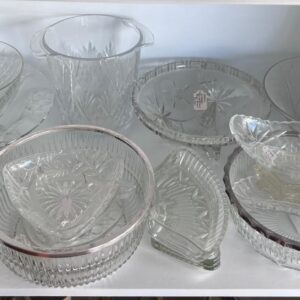 25.Selection of glassware - bowls, ice bucket, craffe and more