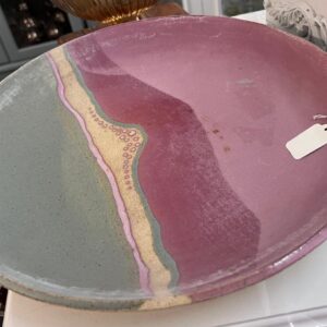 12. Large flat Pottery plate