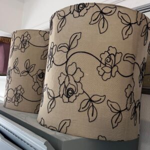 14. 2 x very large cream shades